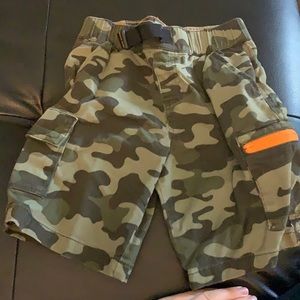 Kids camo shorts